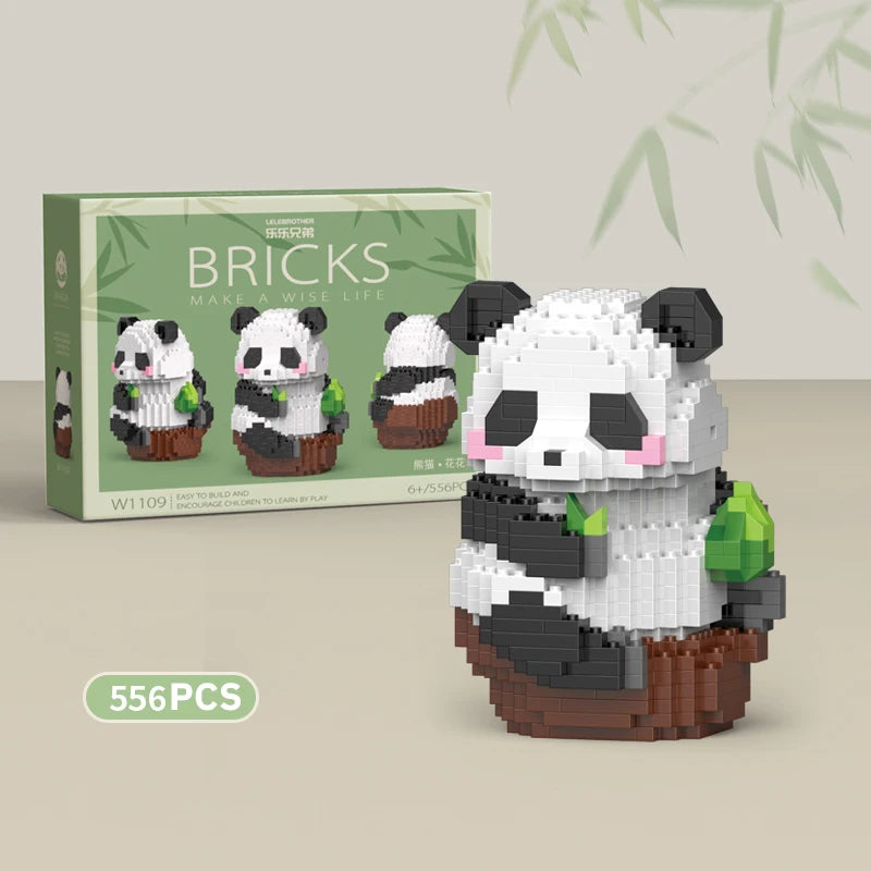 Cute Panda Building Blocks