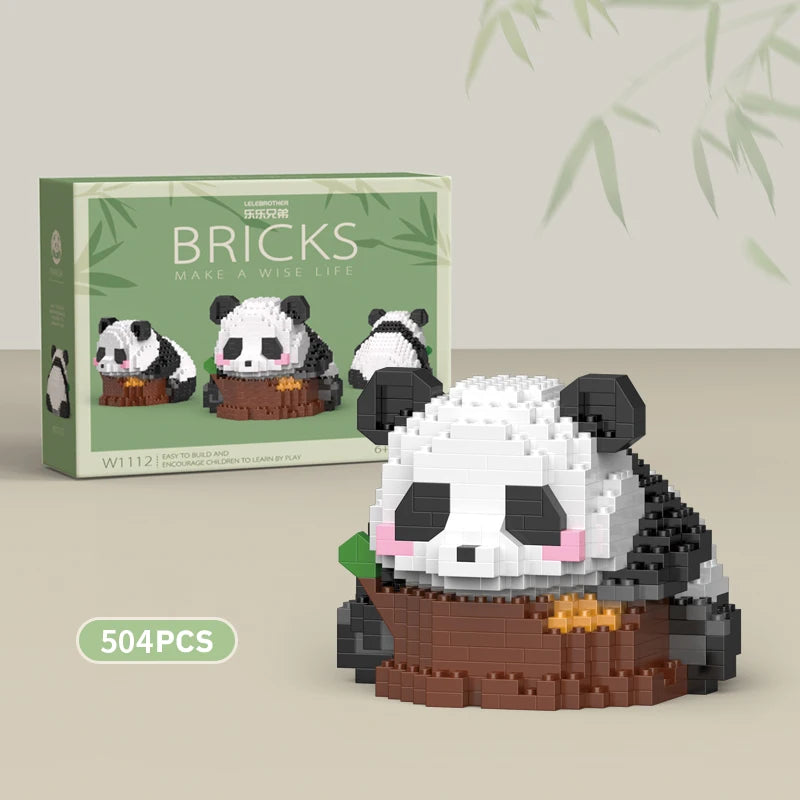 Cute Panda Building Blocks