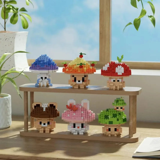 Cute Mushroom Building Blocks