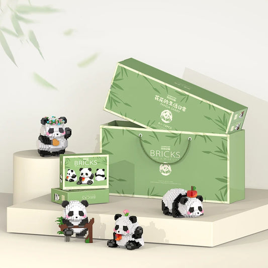 Cute Panda Building Blocks