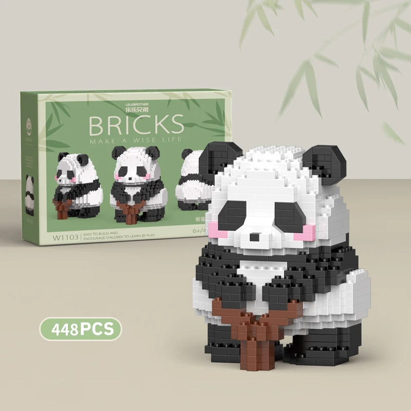 Cute Panda Building Blocks