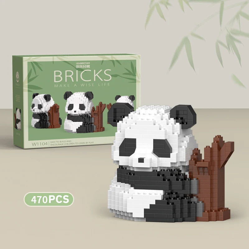 Cute Panda Building Blocks