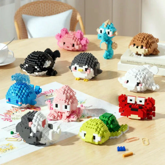 Cute Sea Creatures Building Blocks