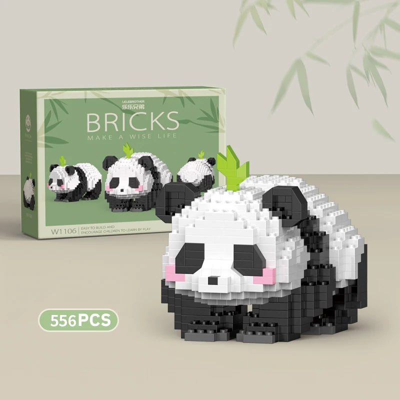 Cute Panda Building Blocks