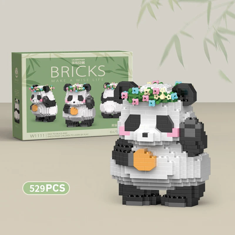 Cute Panda Building Blocks